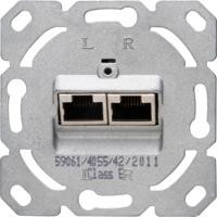 Kopp inbouw unit ISDN CAT6 2-voudig