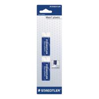 Staedtler gum Mars Plastic, wit, blister van 2 stuks
