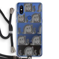 Cats: Xiaomi Mi Mix 3 Transparant Hoesje met koord