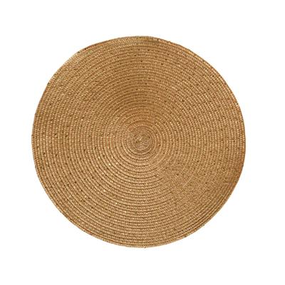 Decoris placemat - goud - D38 cm - kunststof - rond - tafel onderleggers - placemats