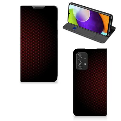 Samsung Galaxy A52 | Hoesje met Magneet | Geruit Rood