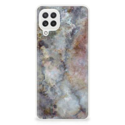 Samsung Galaxy A22 4G | M22 | TPU | Siliconen hoesje | Marmer Grijs