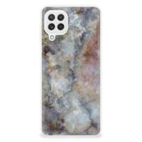 Samsung Galaxy A22 4G | M22 | TPU | Siliconen hoesje | Marmer Grijs