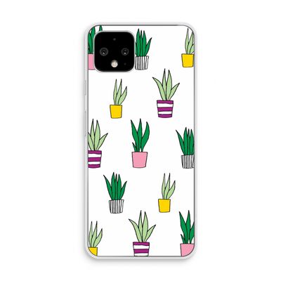 Sanseveria: Pixel 4 Transparant Hoesje