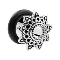 Tunnel met Mandala-design Chirurgisch staal 316L Tunnels & Plugs - thumbnail