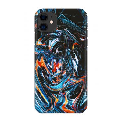 Black Unicorn: Volledig geprint iPhone 11 Hoesje