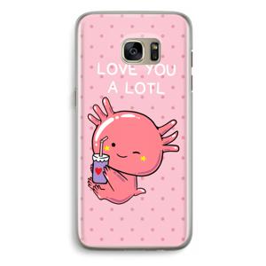 Love You A Lotl: Samsung Galaxy S7 Edge Transparant Hoesje