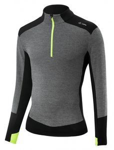Löffler skipully Midlayer Matrix heren polyester zwart/geel mt 56