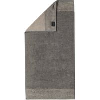 Cawö Cawo Two-Tone Handdoek Grafiet 50x100