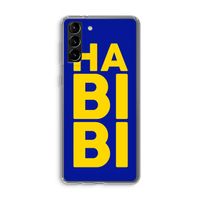 Habibi Blue: Samsung Galaxy S21 Plus Transparant Hoesje