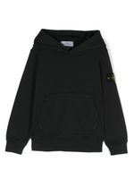 Stone Island Junior hoodie en coton à patch Compass - Noir - thumbnail