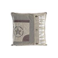 Kussen DKD Home Decor Grijs Wit Vintage 45 x 15 x 45 cm