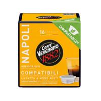 Caffè Vergnano NAPOLI capsules compatibel Lavazza A MODO MIO apparaten (16 st)