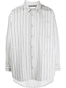 Alexander Wang chemise oversize en coton à rayures - Blanc