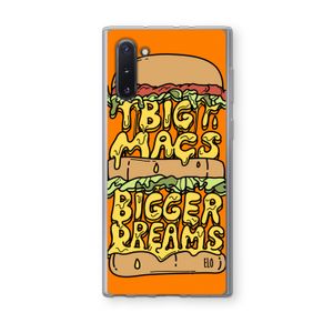 Big Macs Bigger Dreams: Samsung Galaxy Note 10 Transparant Hoesje