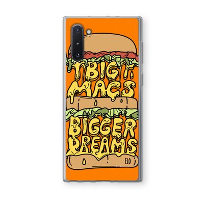 Big Macs Bigger Dreams: Samsung Galaxy Note 10 Transparant Hoesje