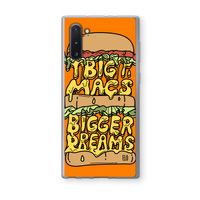 Big Macs Bigger Dreams: Samsung Galaxy Note 10 Transparant Hoesje