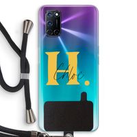 Amber Script: Oppo A92 Transparant Hoesje met koord