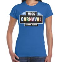 Miss Carnaval verkleed t-shirt blauw voor dames