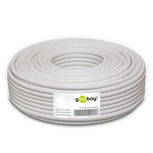 Goobay 67096 coax-kabel 100 m Nee Wit