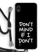 Don't Mind: Samsung Galaxy A10 Transparant Hoesje met koord