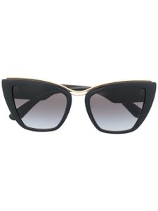 Dolce & Gabbana Eyewear lunettes de soleil à monture papillon - Noir