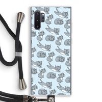 Poezen: Samsung Galaxy Note 10 Plus Transparant Hoesje met koord
