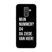 Da ziede van hier - Zwart: Samsung Galaxy A6 Plus (2018) Transparant Hoesje