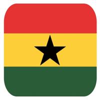 Bierviltjes Ghana - 60x stuks - Afrika - landen thema - vierkant - 9 x 9 cm