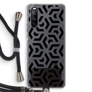 Crazy pattern: Sony Sony Xperia 10 III Transparant Hoesje met koord