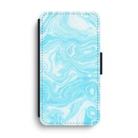 Waterverf blauw: iPhone XS Max Flip Hoesje Waterverf blauw: iPhone XS Max Flip Hoesje