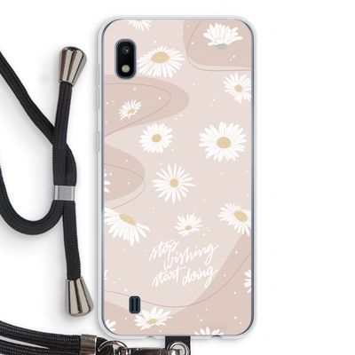 Daydreaming becomes reality: Samsung Galaxy A10 Transparant Hoesje met koord