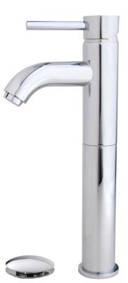 Wiesbaden Cadans wastafelmengkraan HOOG + clickwaste chroom