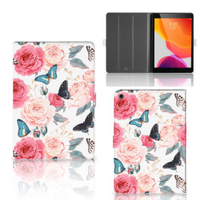 iPad 10.2 2019 | iPad 10.2 2020 | 10.2 2021 Tablet Cover Butterfly Roses - thumbnail