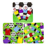 Decopatent® Uitdeelcadeaus 50 STUKS Voetballers Puzzels - Traktatie - thumbnail