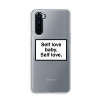 Self love: OnePlus Nord Transparant Hoesje