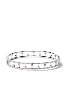 De Beers Jewellers bracelet jonc Dewdrop en or blanc 18ct et diamants - Argent