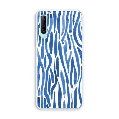 Blauwe nerven: Huawei P Smart Pro Transparant Hoesje