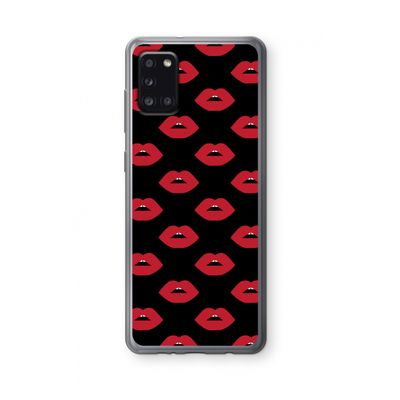 Lips: Samsung Galaxy A31 Transparant Hoesje