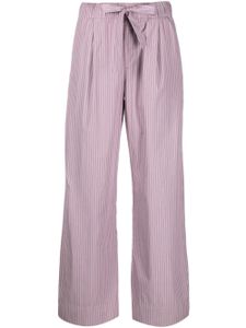 TEKLA pantalon de pyjama à coupe droite - Violet