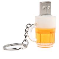 Bier sleutelhanger stijl USB Flash-schijf met 4GB geheugen Bier sleutelhanger stijl USB Flash-schijf met 4GB geheugen