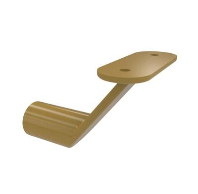 Gouden schuine leuningdrager voor vlakke trapleuning (blind) - per stuk Gouden schuine leuningdrager voor vlakke trapleuning (blind) - per stuk