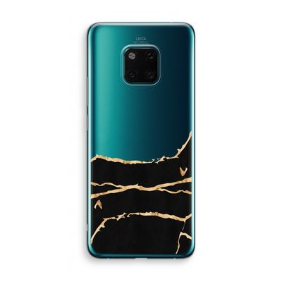 Gouden marmer: Huawei Mate 20 Pro Transparant Hoesje
