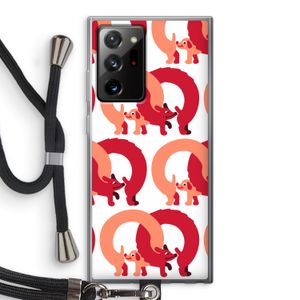 Dogs: Samsung Galaxy Note 20 Ultra / Note 20 Ultra 5G Transparant Hoesje met koord