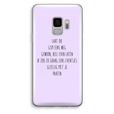 GSM: Samsung Galaxy S9 Transparant Hoesje