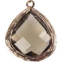 Creotime sieradenhanger 15 x 18 cm rond grijs - thumbnail