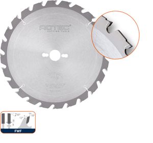Rotec HM bouwzaagblad, ø600x4,2x30mm Z=40 FWF - 5532035