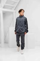 Under Armour Rival Knit Trainingspak Kids Grijs - Maat 140 - Kleur: Zwart | Soccerfanshop