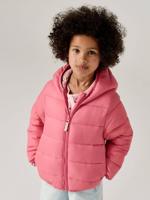 Lichtgewicht donsjas met capuchon voor meisjes rozen
