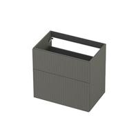 INK - Onderkast 2L A-sym Gelakt Gefr. Front - 700x450x650 Mm - Mat Beton Groen